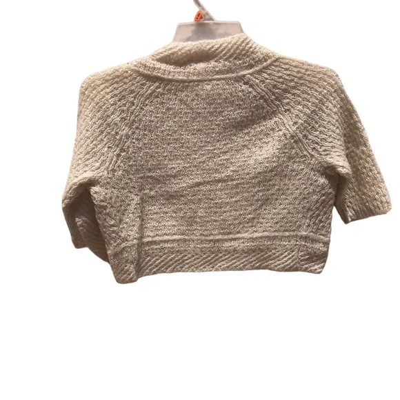 Ann Taylor Loft Women’s Shrug Sweater Size M. Cream Color with Hint of Pink. - Picture 2 of 8